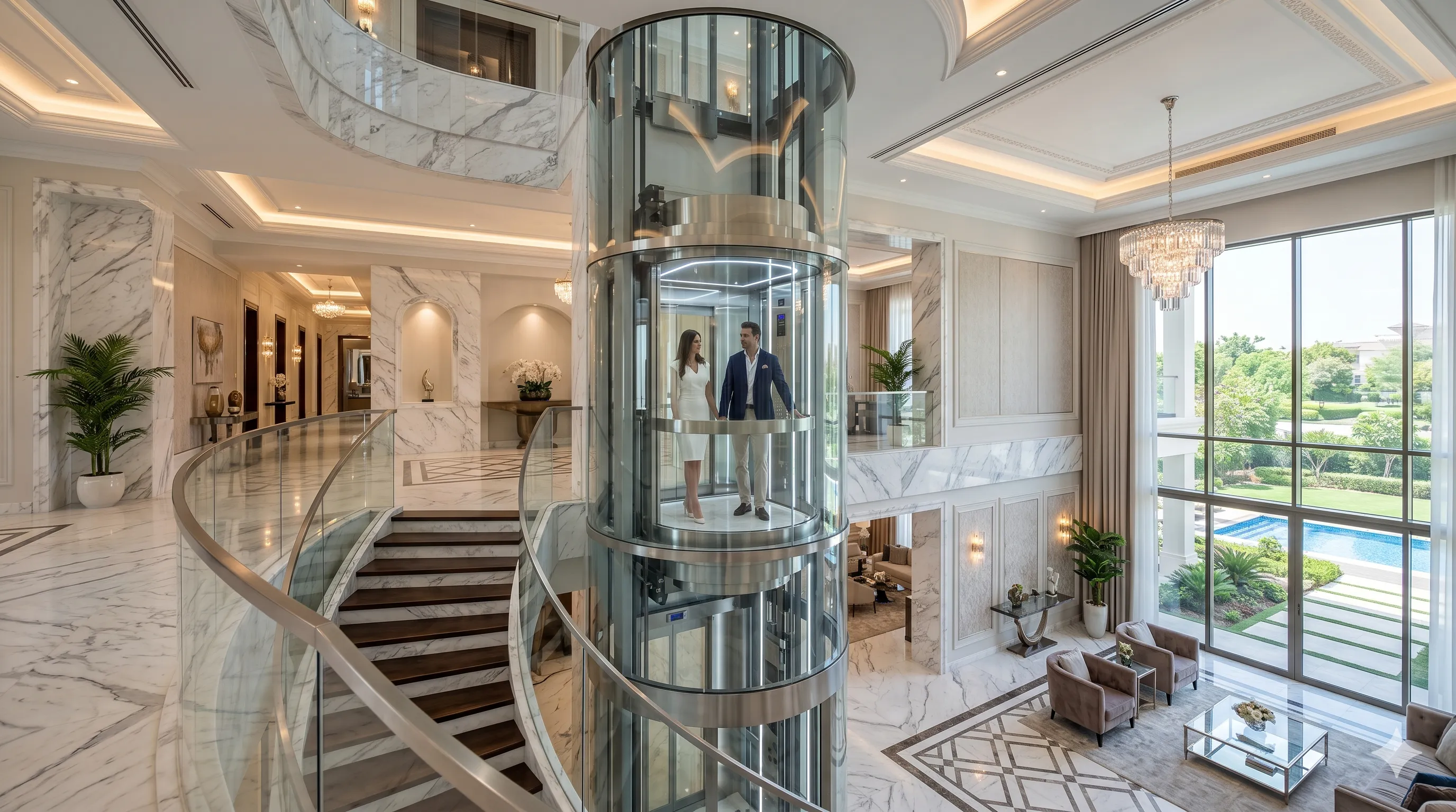 Capsule Lift for Home & Luxury Glass Home Elevator in India